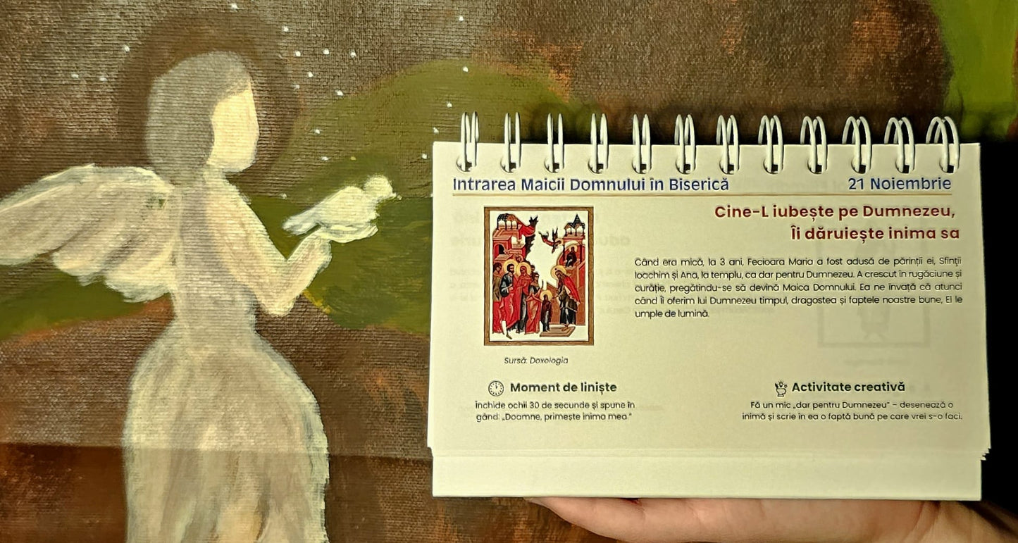 Calendar cu sfinți pentru copii și activități integrate